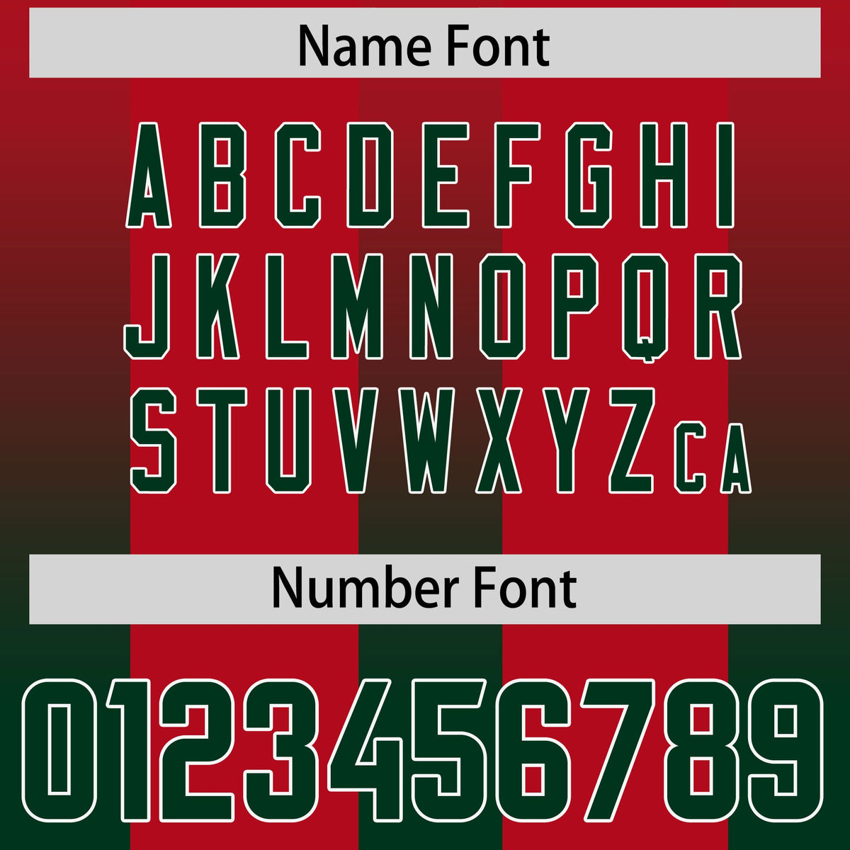 Custom Red Green Vertical Width Stripe Gradient Fashion Personalized Team American Football Jersey