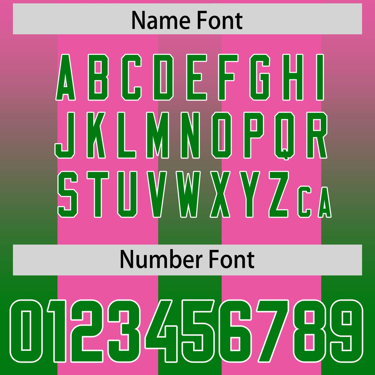 Custom Pink Kelly Green Vertical Width Stripe Gradient Fashion Personalized Team American Football Jersey