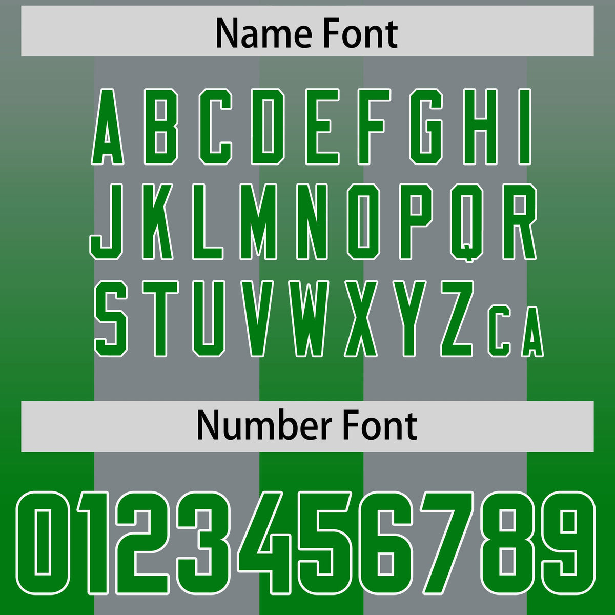 Custom Dark Gray Kelly Green Vertical Width Stripe Gradient Fashion Personalized Team American Football Jersey