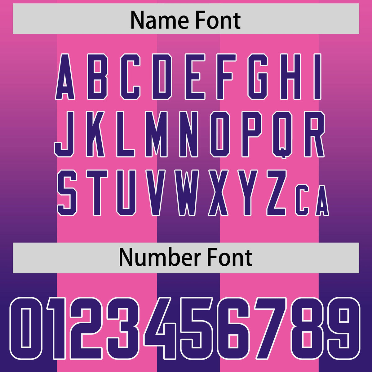 Custom Pink Purple Vertical Width Stripe Gradient Fashion Personalized Team American Football Jersey