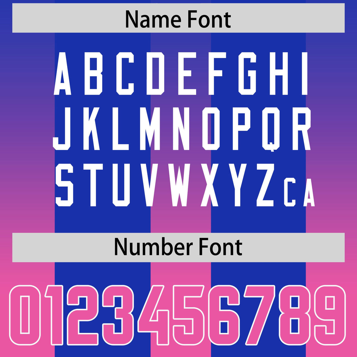 Custom Royal Pink Vertical Width Stripe Gradient Fashion Personalized Team American Football Jersey