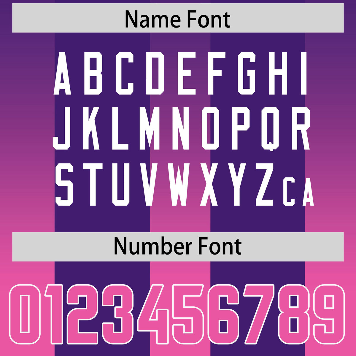 Custom Purple Pink Vertical Width Stripe Gradient Fashion Personalized Team American Football Jersey