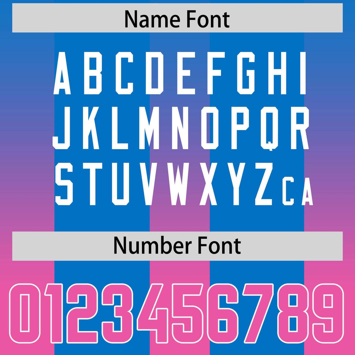 Custom Royal Pink Vertical Width Stripe Gradient Fashion Personalized Team American Football Jersey