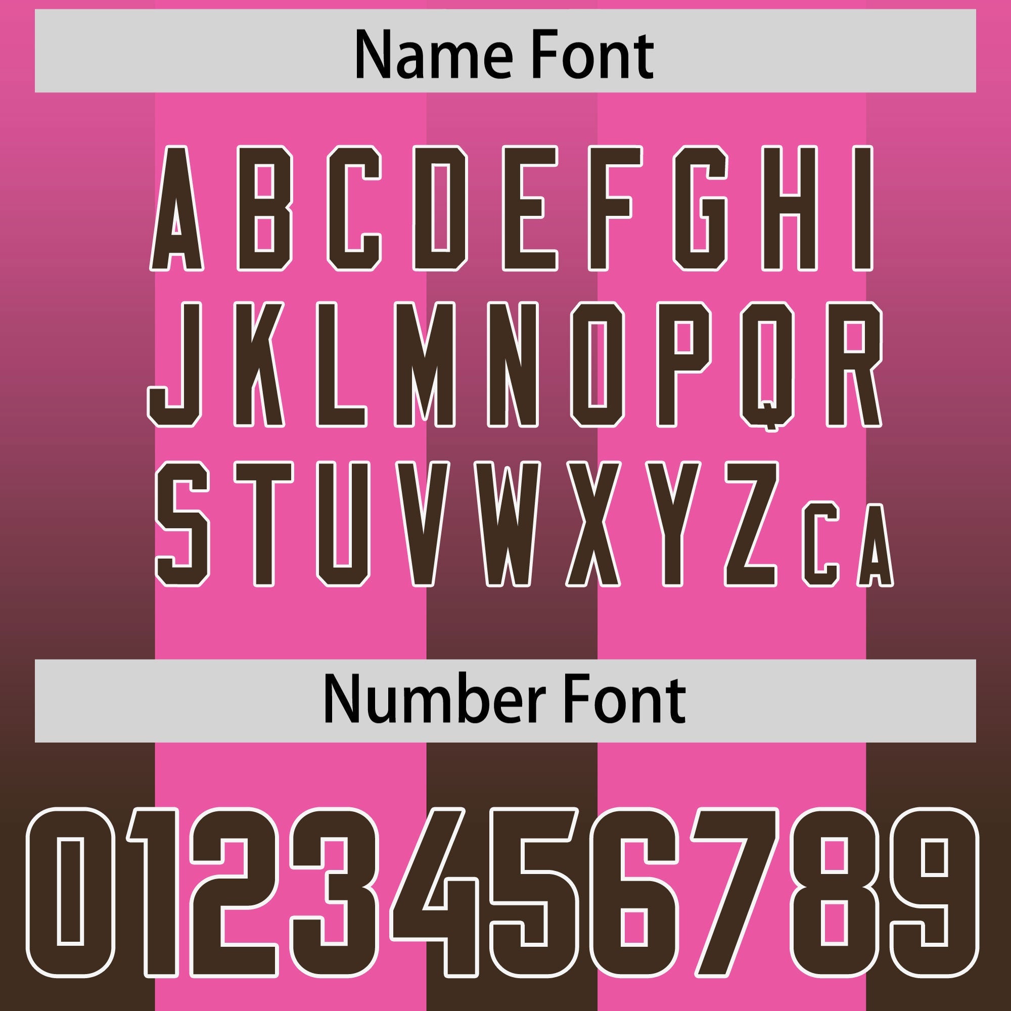Custom Pink Brown Vertical Width Stripe Gradient Fashion Personalized Team American Football Jersey
