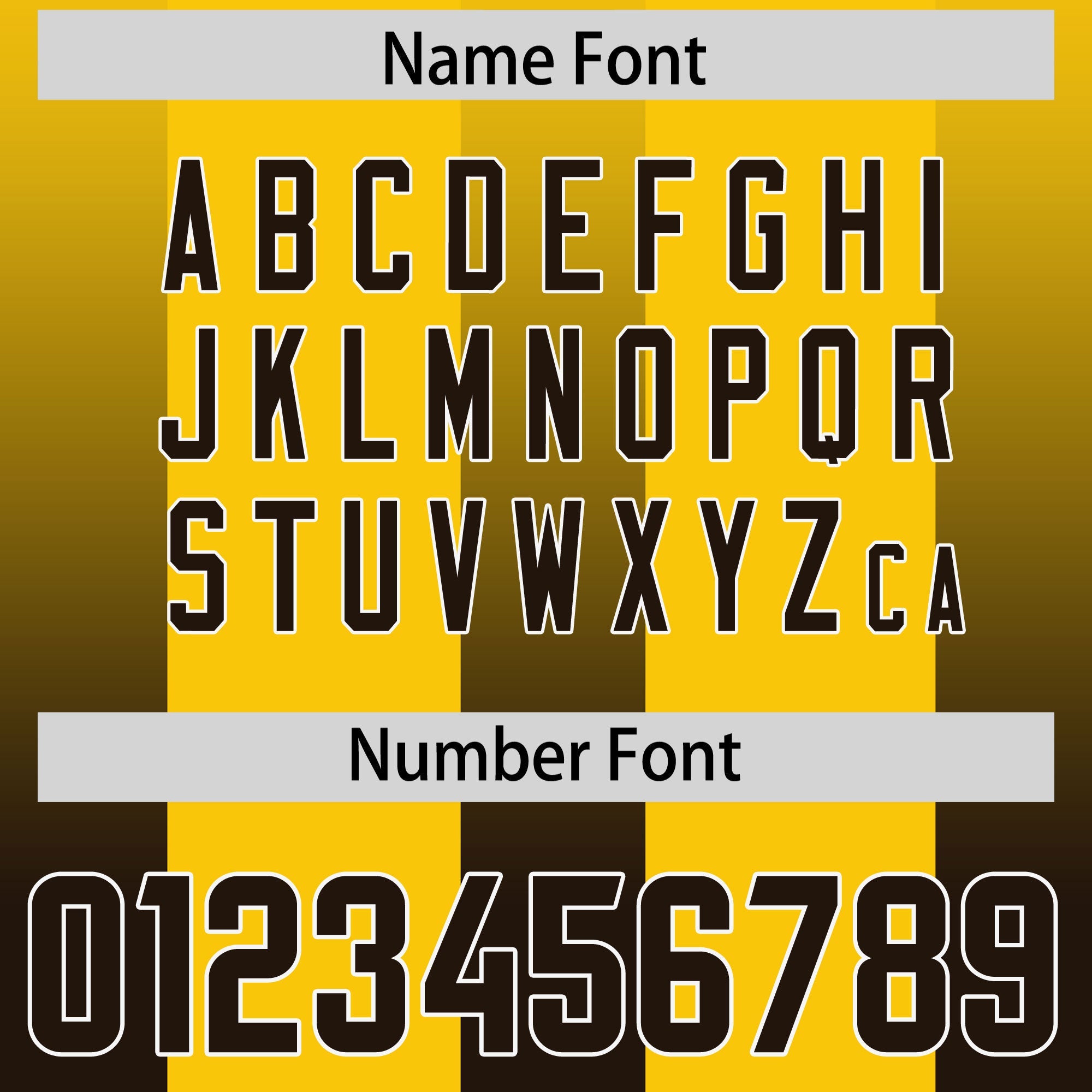 Custom Yellow Brown Vertical Width Stripe Gradient Fashion Personalized Team American Football Jersey