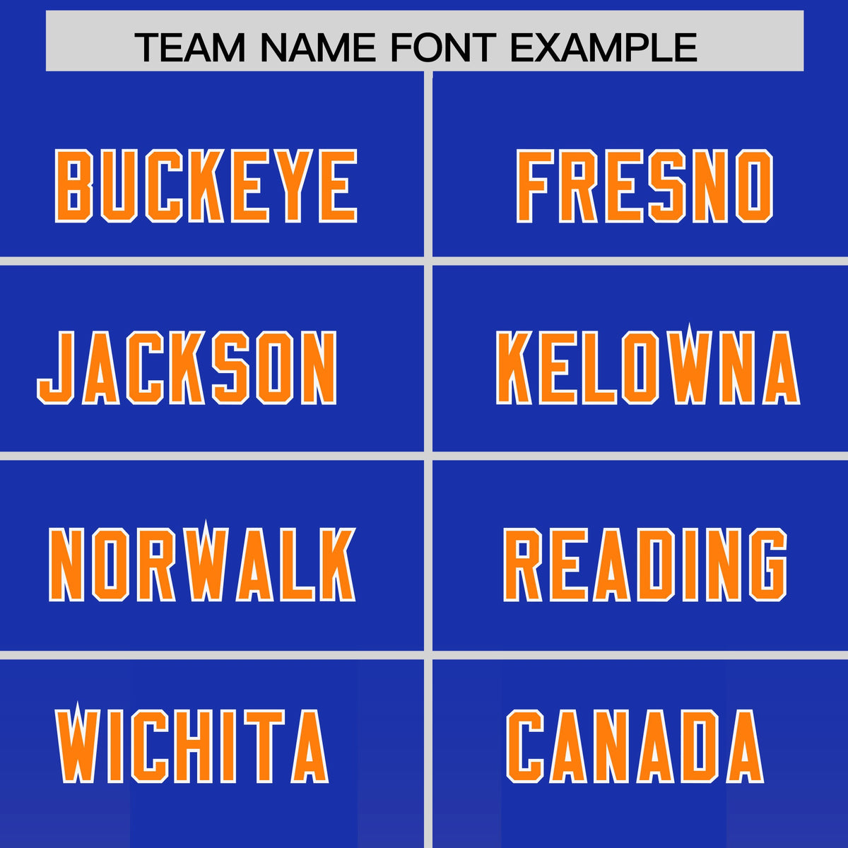 Custom Royal Orange Vertical Width Stripe Gradient Fashion Personalized Team American Football Jersey