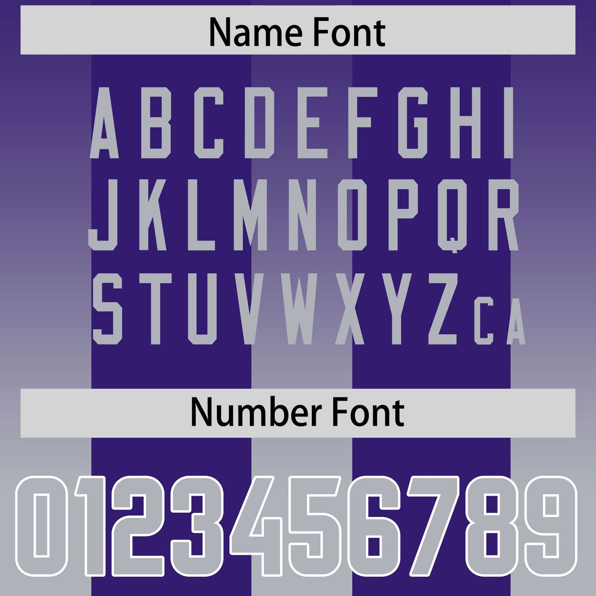 Custom Purple Gray Vertical Width Stripe Gradient Fashion Personalized Team American Football Jersey