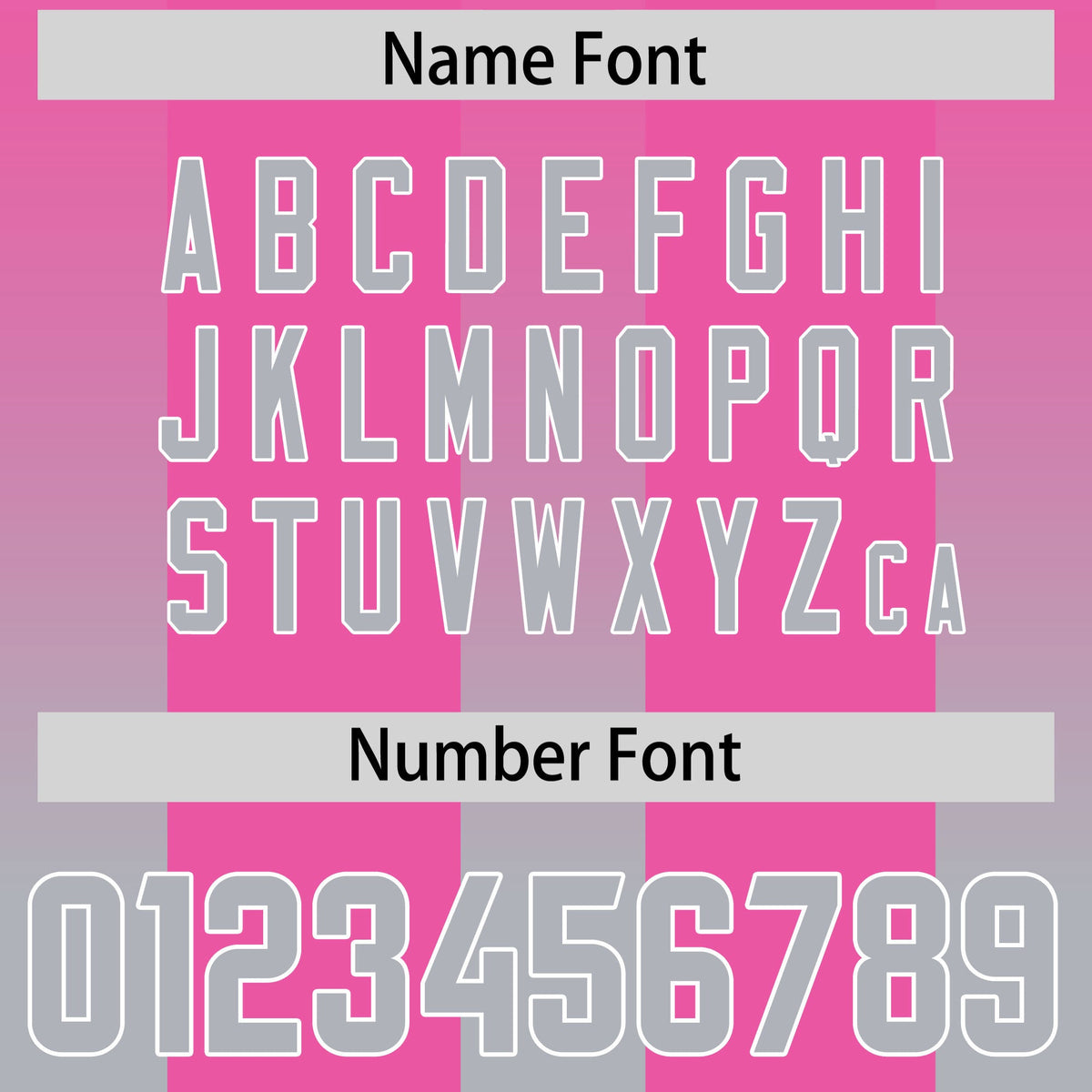 Custom Pink Gray Vertical Width Stripe Gradient Fashion Personalized Team American Football Jersey