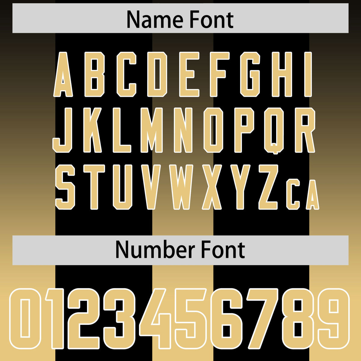 Custom Black Khaki Vertical Width Stripe Gradient Fashion Personalized Team American Football Jersey