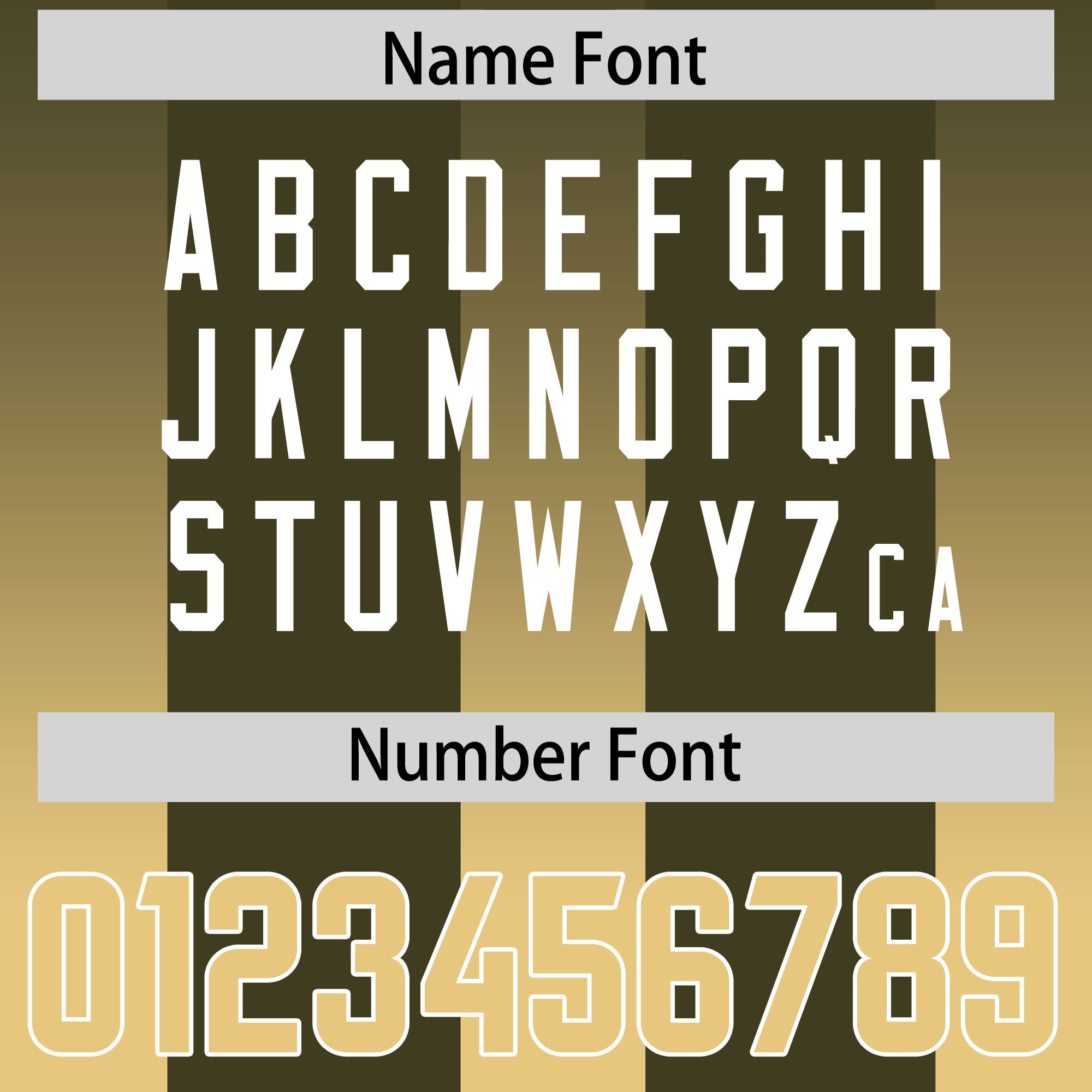 Custom Olive Khaki Vertical Width Stripe Gradient Fashion Personalized Team American Football Jersey