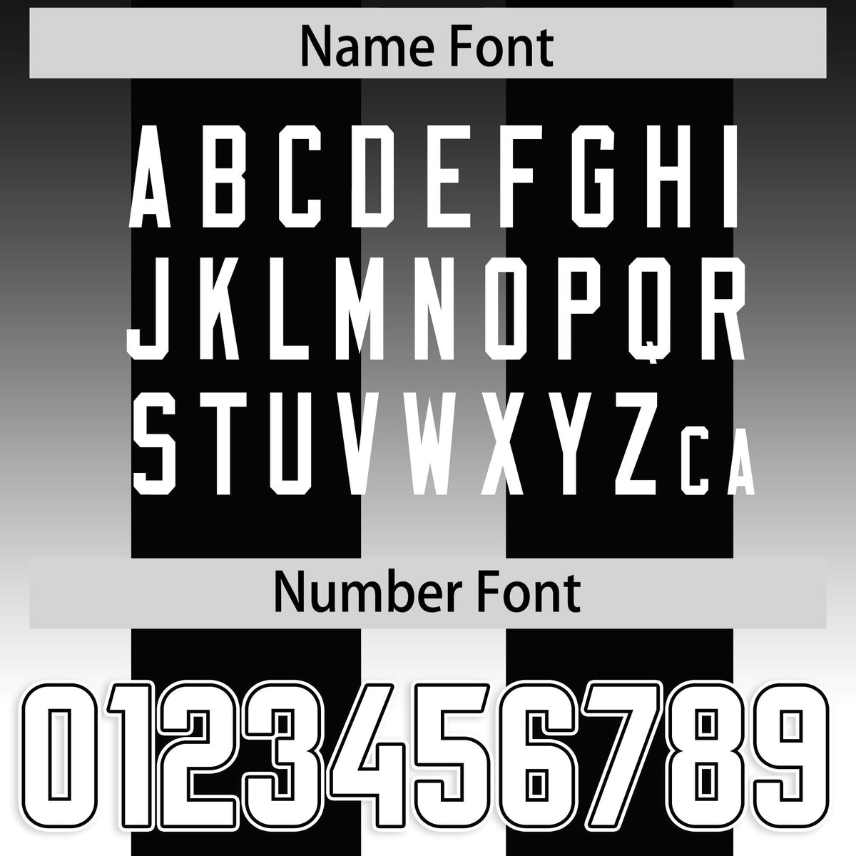 Custom Black White Vertical Width Stripe Gradient Fashion Personalized Team American Football Jersey