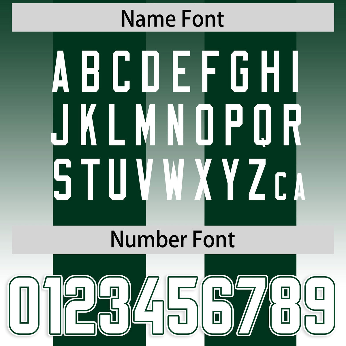 Custom Green White Vertical Width Stripe Gradient Fashion Personalized Team American Football Jersey