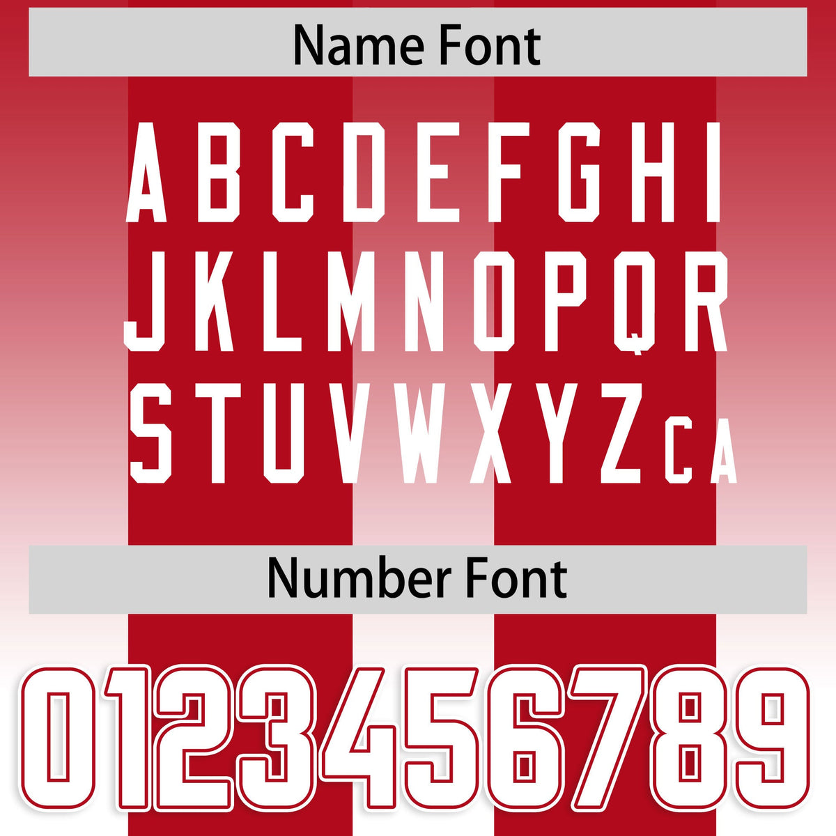 Custom Red White Vertical Width Stripe Gradient Fashion Personalized Team American Football Jersey