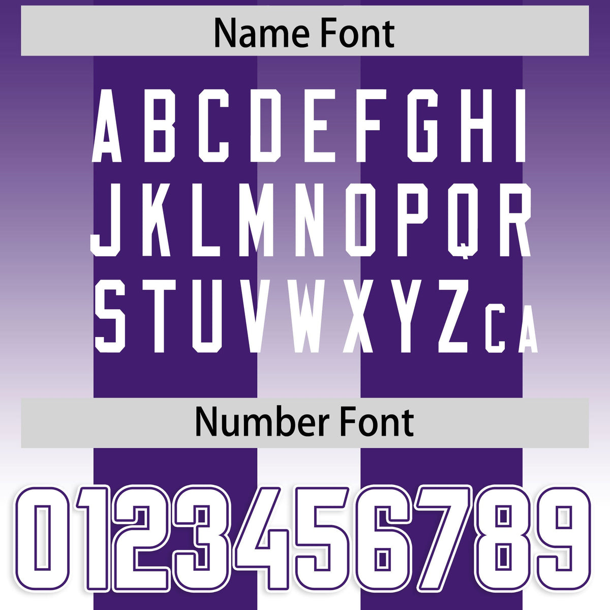 Custom Purple White Vertical Width Stripe Gradient Fashion Personalized Team Football Jersey