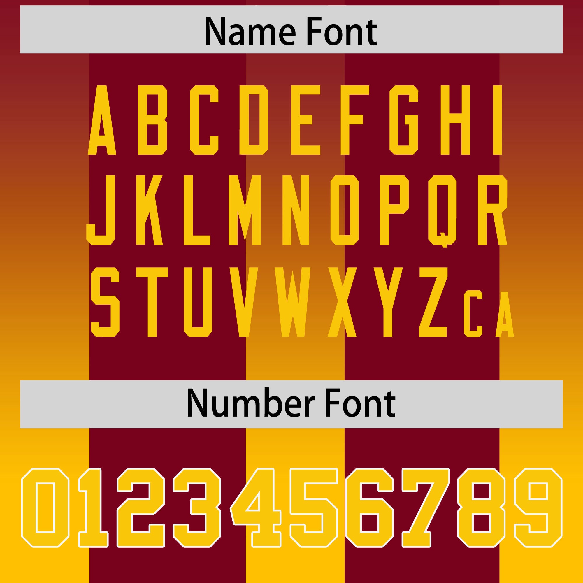 Custom Cardinal Yellow Vertical Width Stripe Gradient Fashion Personalized Team American Football Jersey