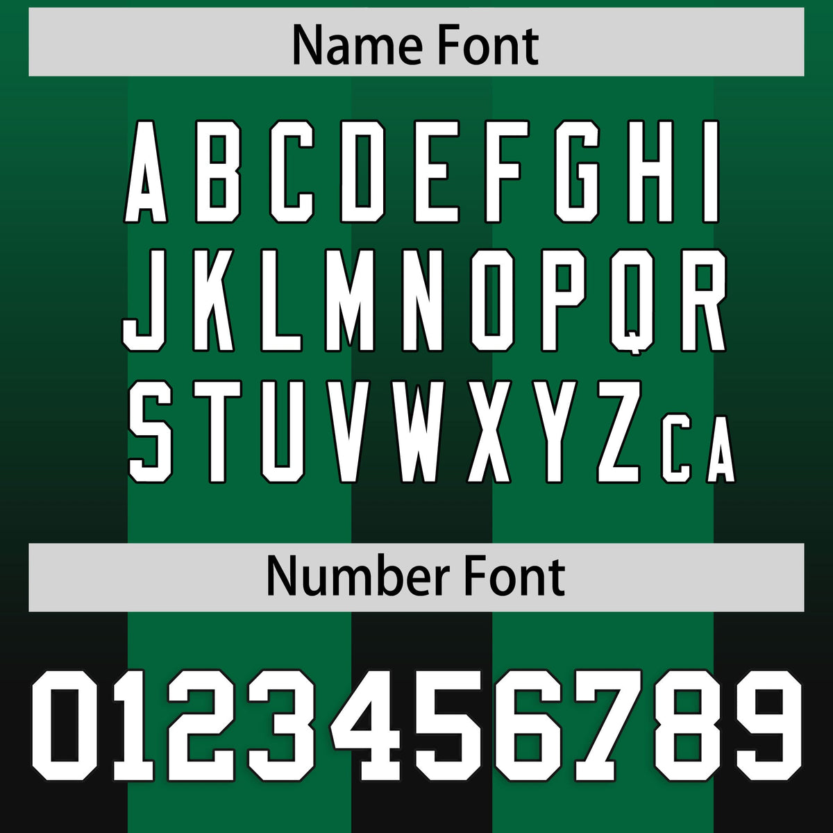 Custom Kelly Green Black Vertical Width Stripe Gradient Fashion Personalized Team American Football Jersey