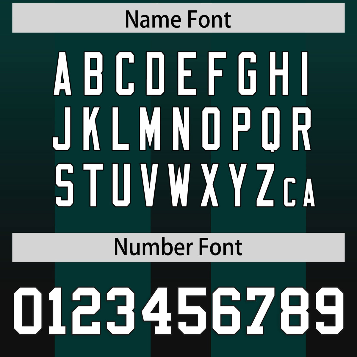 Custom Midnight Green Black Vertical Width Stripe Gradient Fashion Personalized Team American Football Jersey