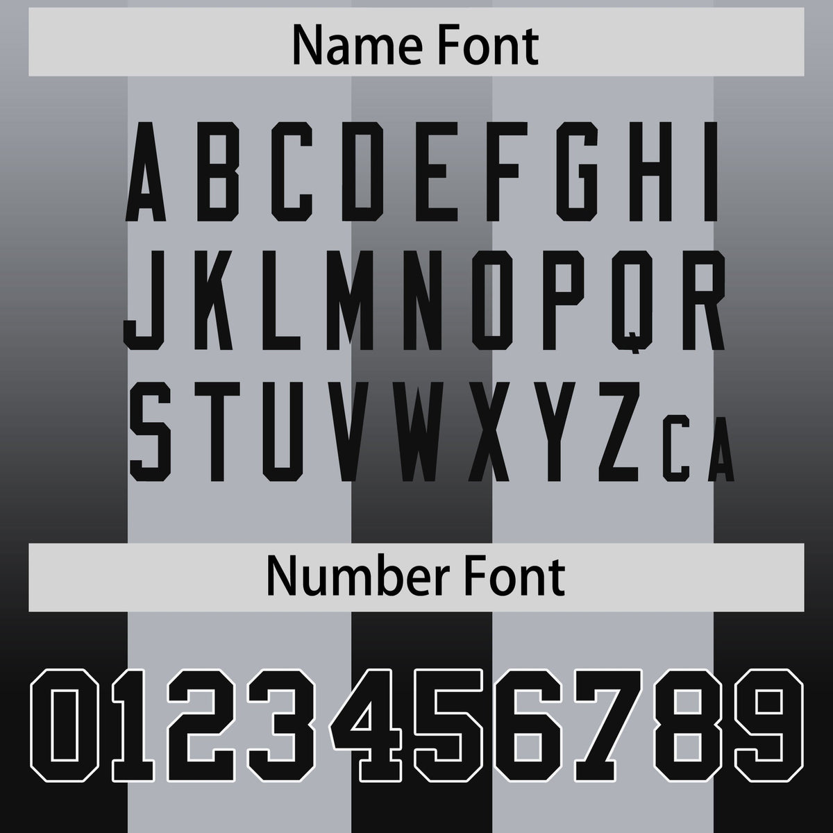 Custom Gray Black Vertical Width Stripe Gradient Fashion Personalized Team American Football Jersey