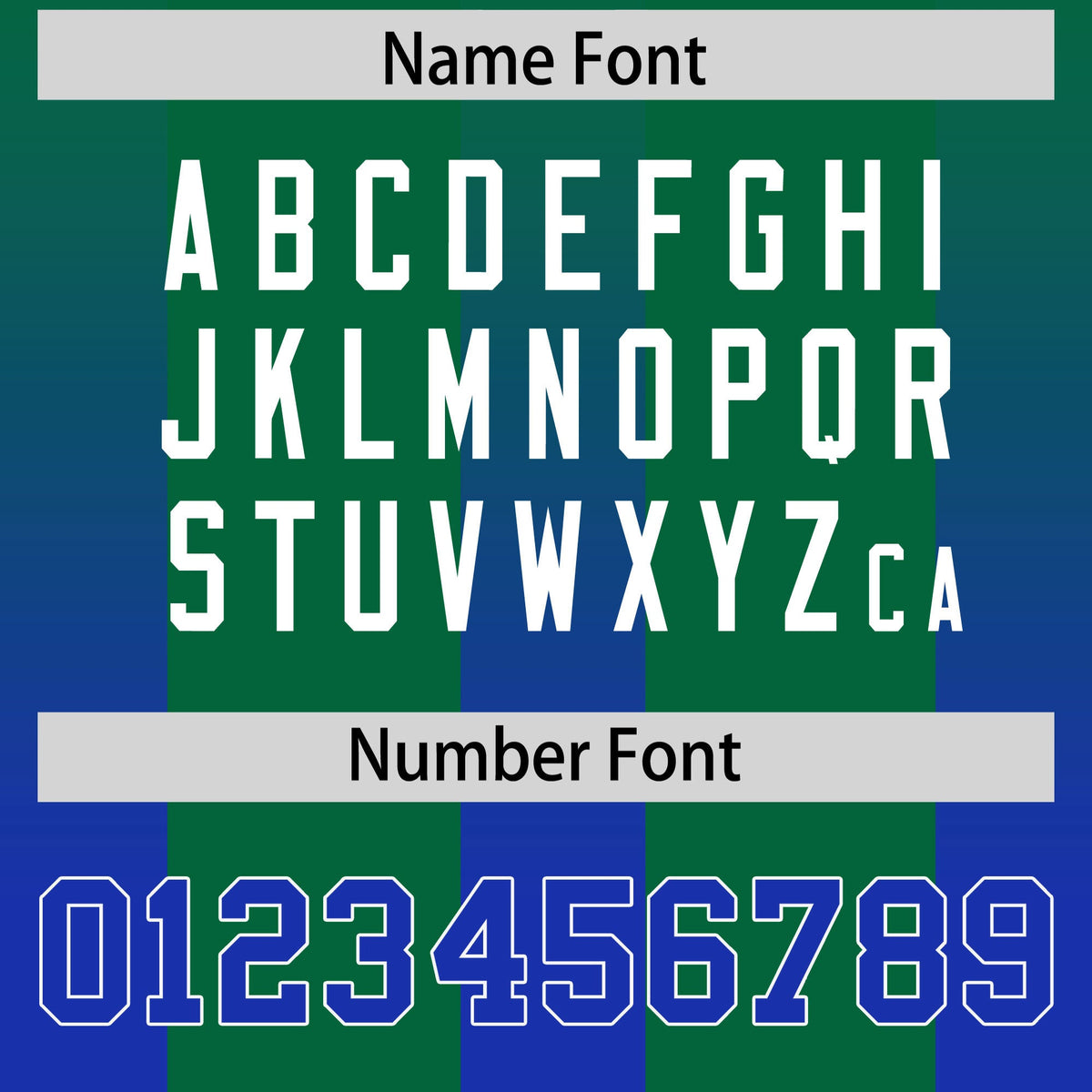 Custom Kelly Green Royal Vertical Width Stripe Gradient Fashion Personalized Team American Football Jersey