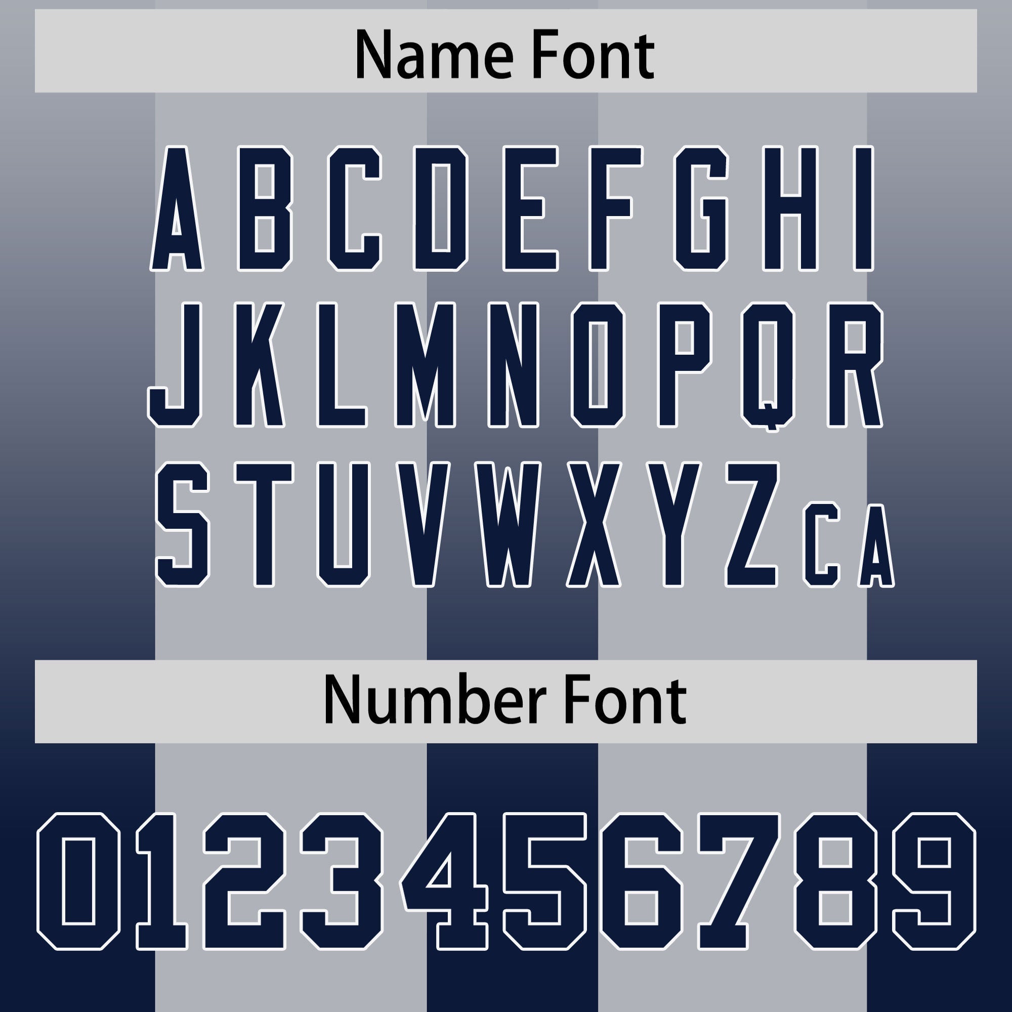 Custom Gray Navy Vertical Width Stripe Gradient Fashion Personalized Team American Football Jersey