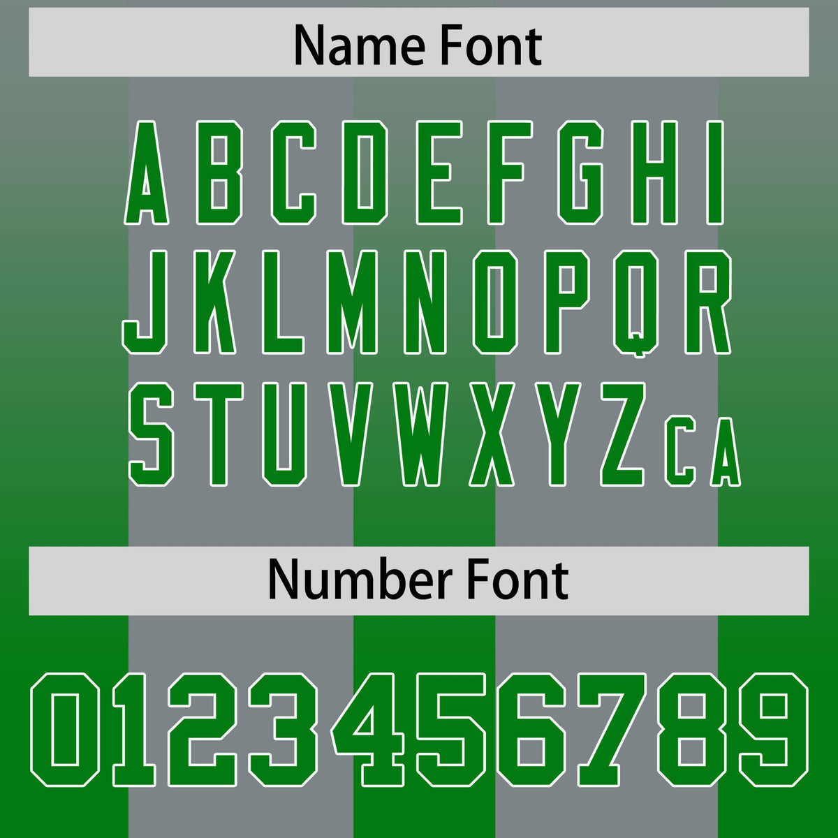 Custom Dark Gray Kelly Green Vertical Width Stripe Gradient Fashion Personalized Team American Football Jersey