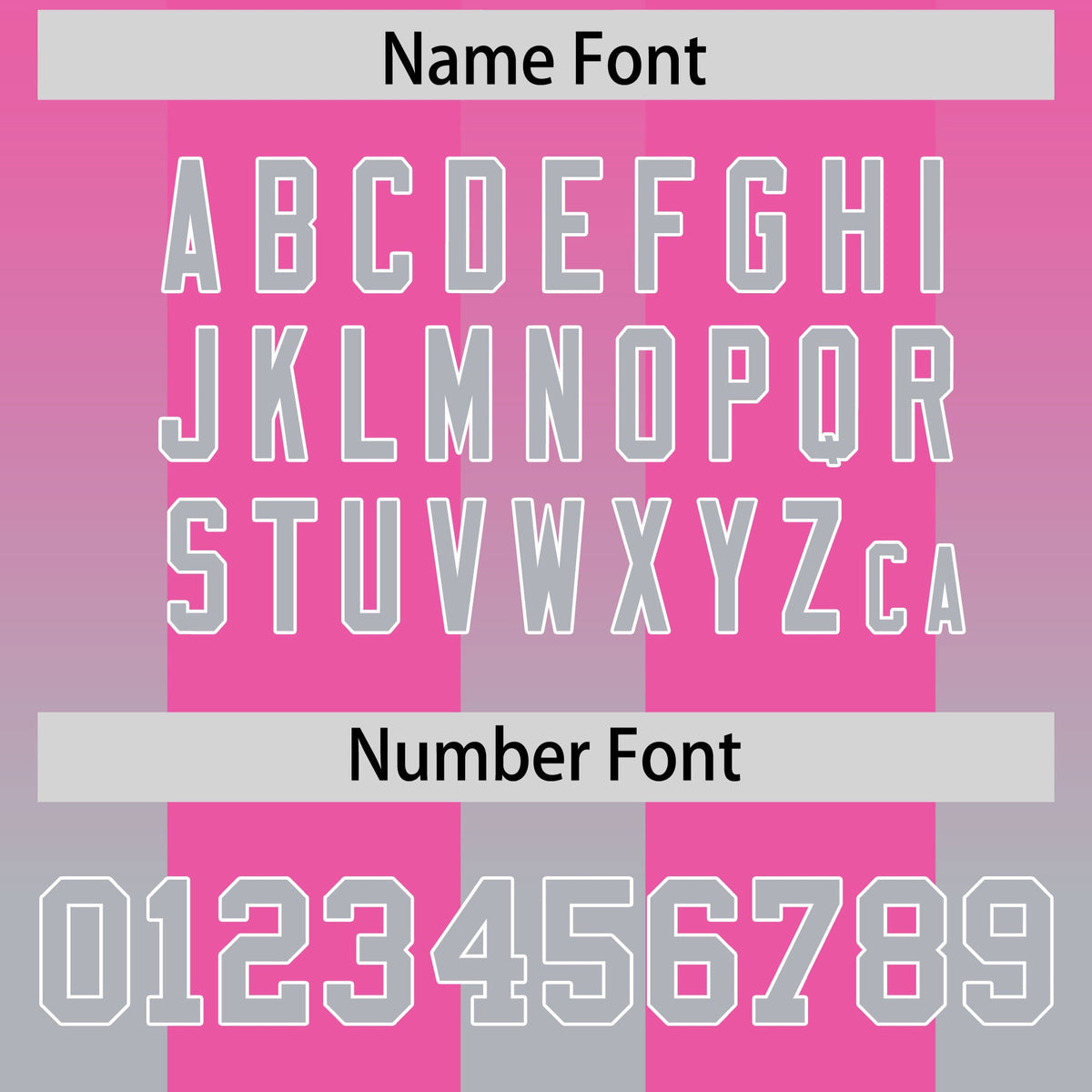 Custom Pink Gray Vertical Width Stripe Gradient Fashion Personalized Team American Football Jersey