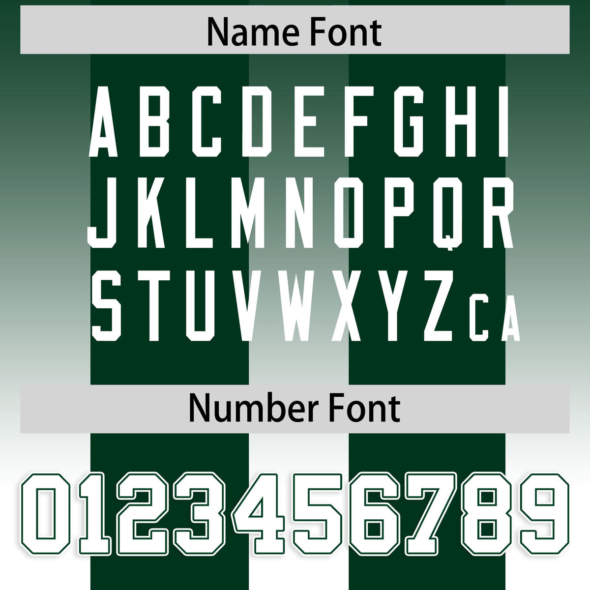 Custom Green White Vertical Width Stripe Gradient Fashion Personalized Team American Football Jersey