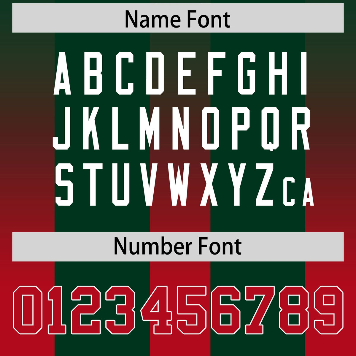 Custom Green Red Vertical Width Stripe Gradient Fashion Personalized Team American Football Jersey