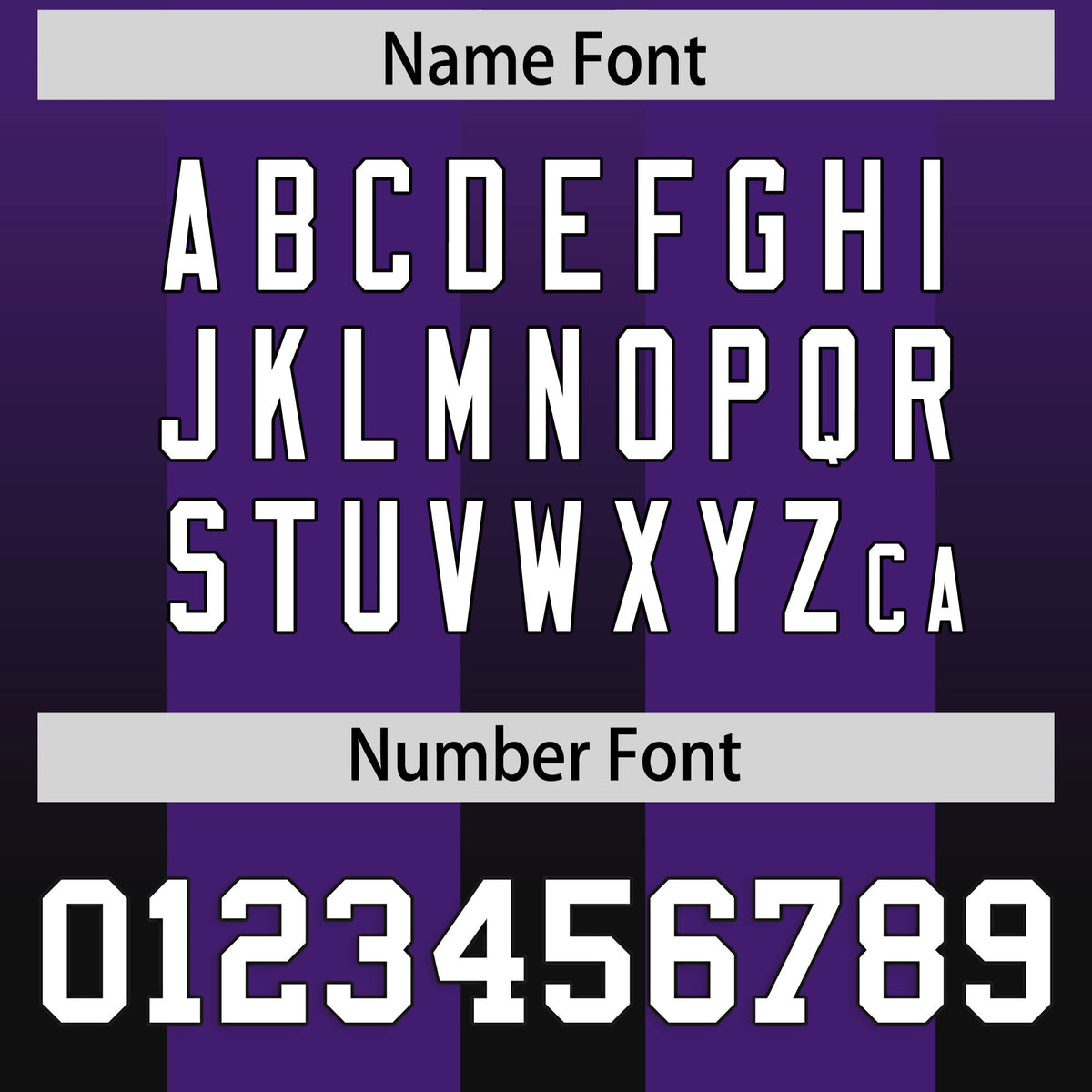 Custom Purple Black Vertical Width Stripe Gradient Fashion Personalized Team American Football Jersey