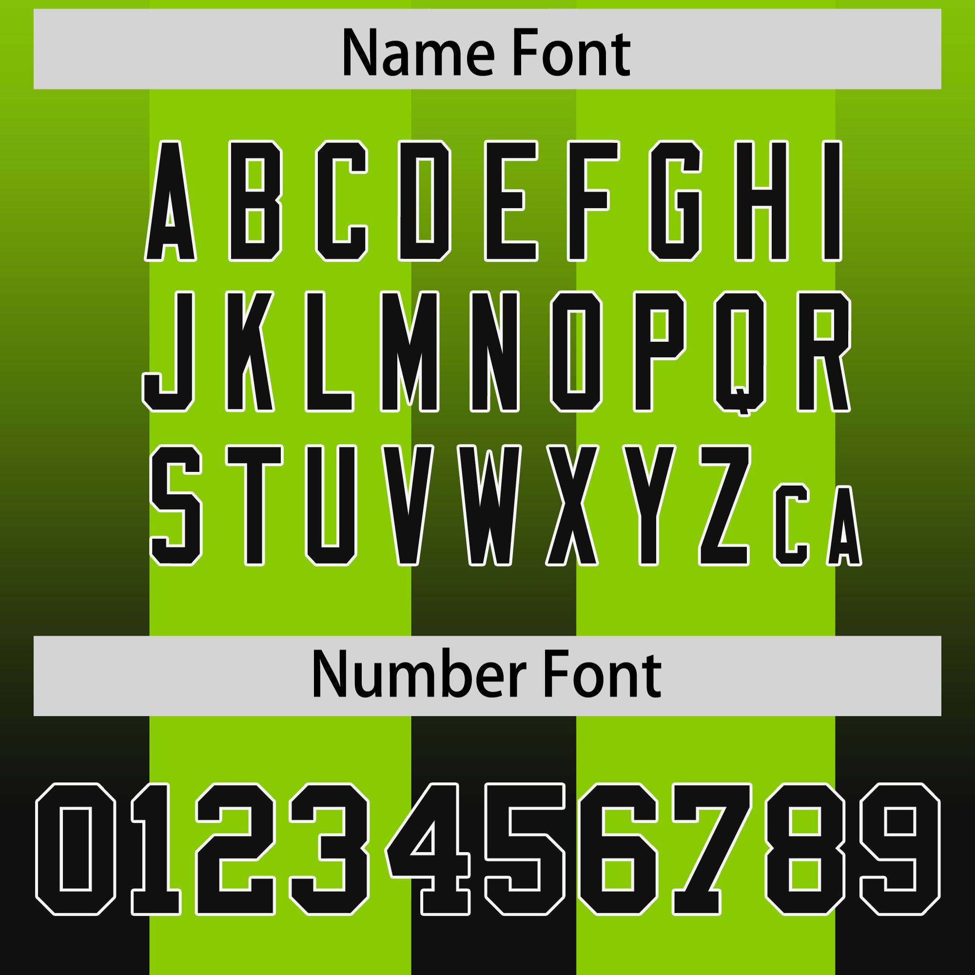 Custom Neon Green Black Vertical Width Stripe Gradient Fashion Personalized Team American Football Jersey