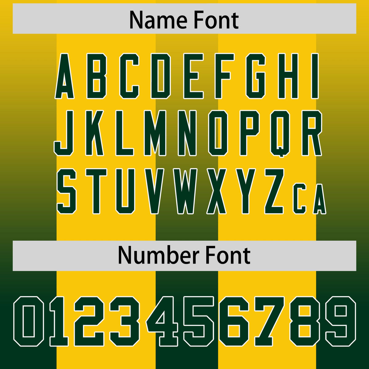 Custom Yellow Green Vertical Width Stripe Gradient Fashion Personalized Team American Football Jersey
