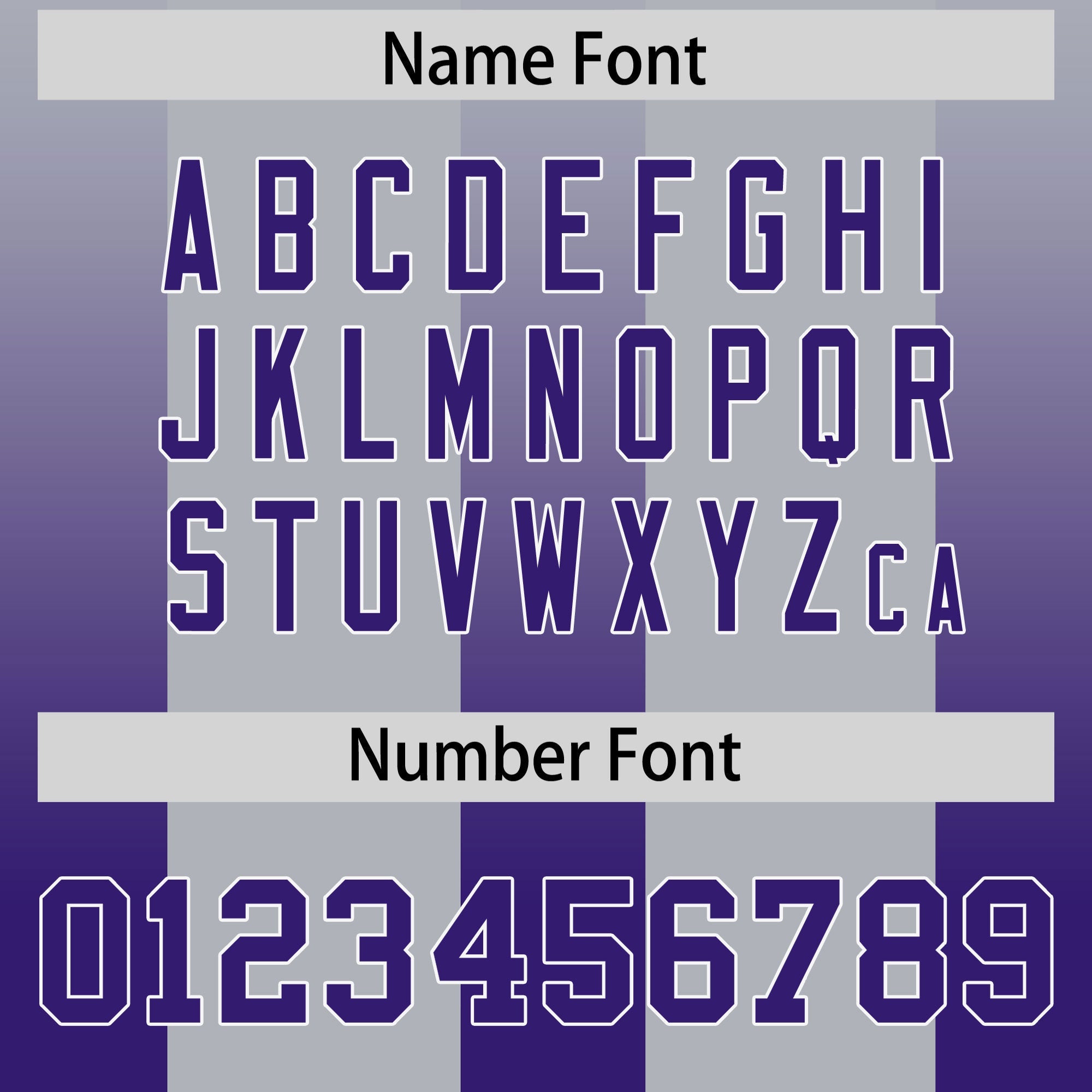 Custom Gray Purple Vertical Width Stripe Gradient Fashion Personalized Team American Football Jersey