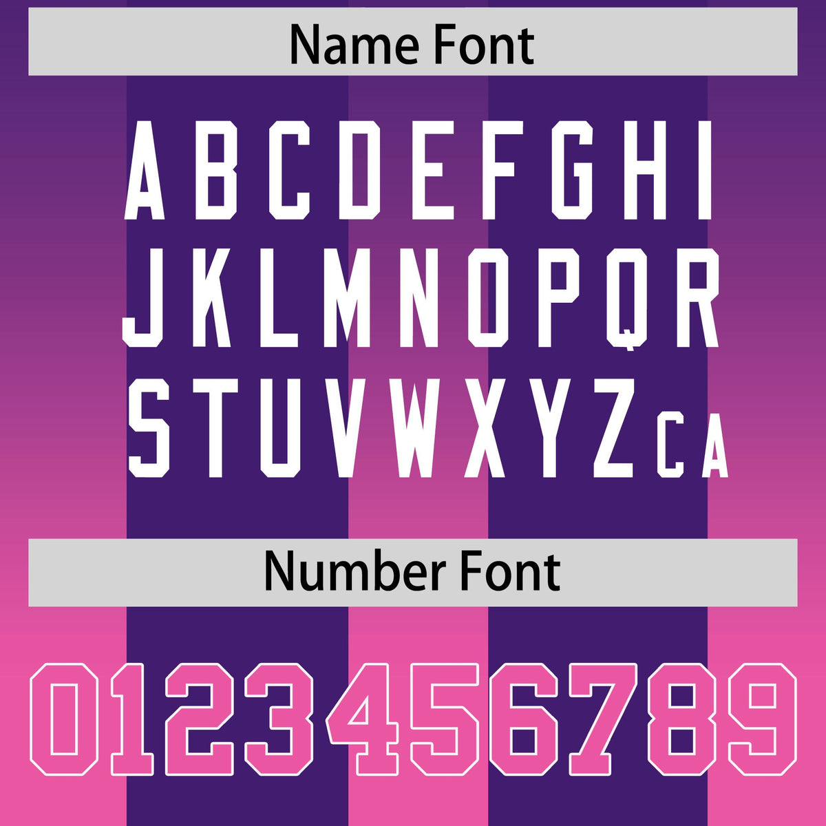 Custom Purple Pink Vertical Width Stripe Gradient Fashion Personalized Team American Football Jersey