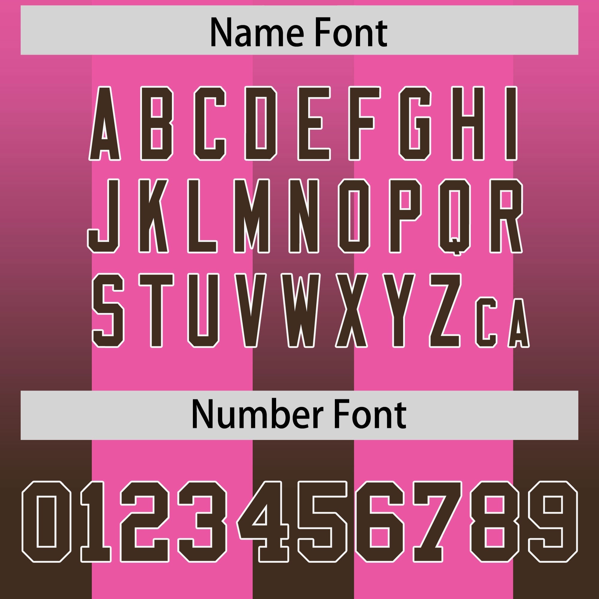 Custom Pink Brown Vertical Width Stripe Gradient Fashion Personalized Team American Football Jersey