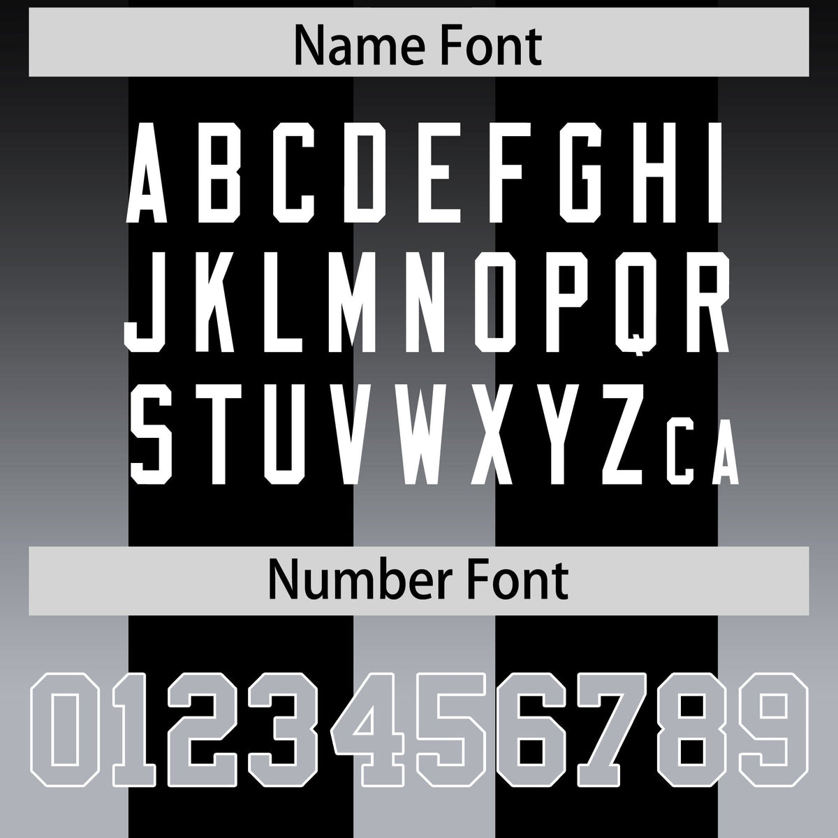 Custom Black Gray Vertical Width Stripe Gradient Fashion Personalized Team American Football Jersey