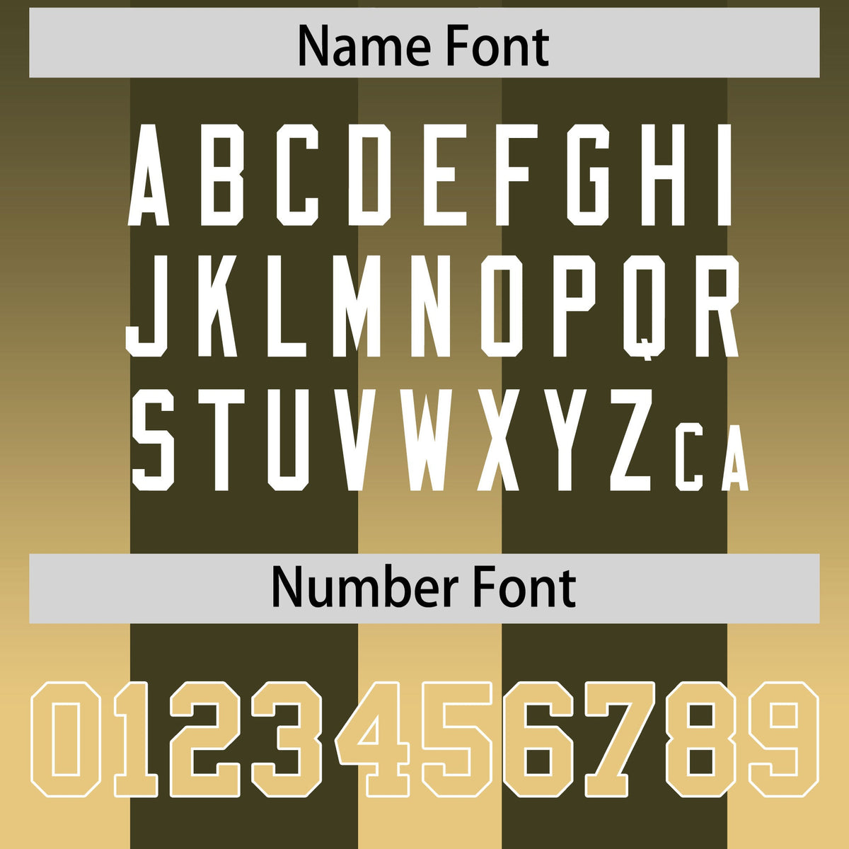 Custom Olive Khaki Vertical Width Stripe Gradient Fashion Personalized Team American Football Jersey