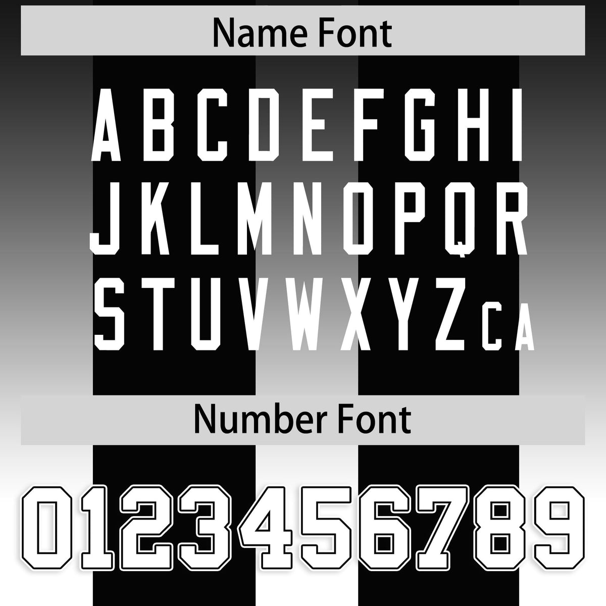 Custom Black White Vertical Width Stripe Gradient Fashion Personalized Team American Football Jersey