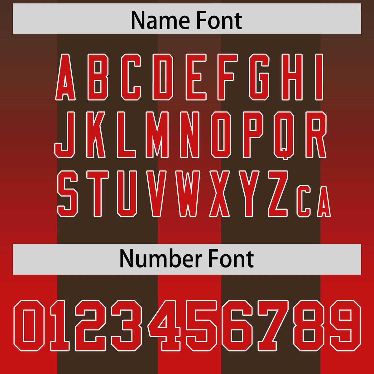 Custom Brown Red Vertical Width Stripe Gradient Fashion Personalized Team American Football Jersey