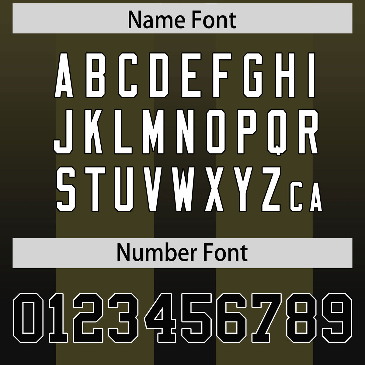 Custom Olive Black Vertical Width Stripe Gradient Fashion Personalized Team American Football Jersey