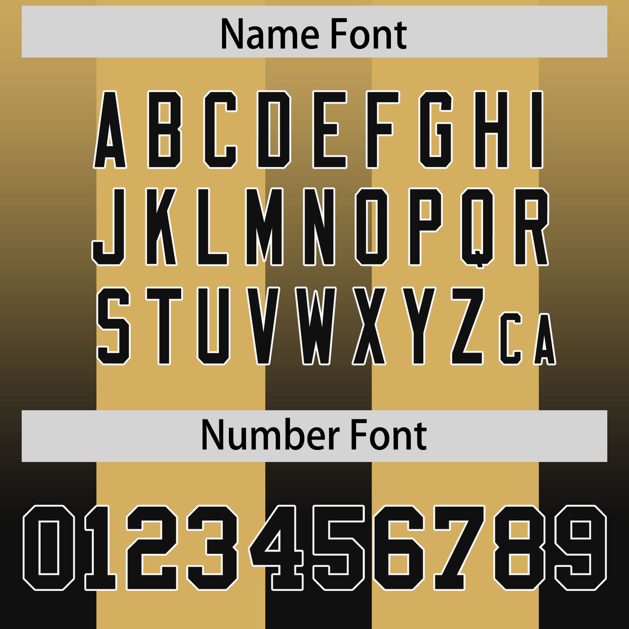 Custom Khaki Black Vertical Width Stripe Gradient Fashion Personalized Team American Football Jersey