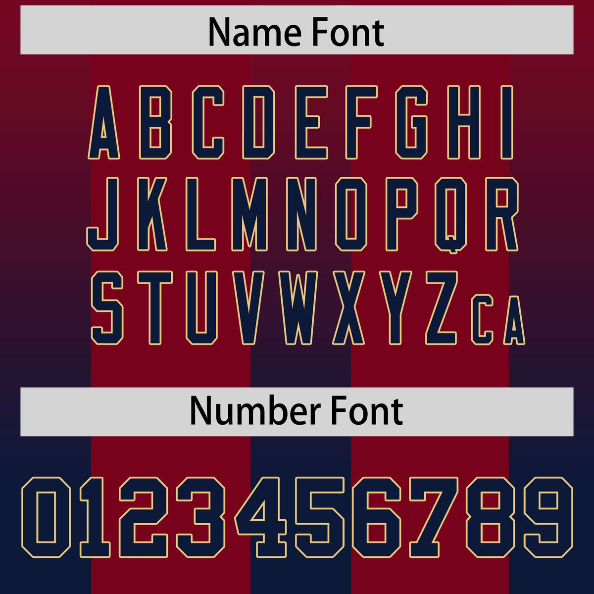 Custom Cardinal Navy Vertical Width Stripe Gradient Fashion Personalized Team American Football Jersey