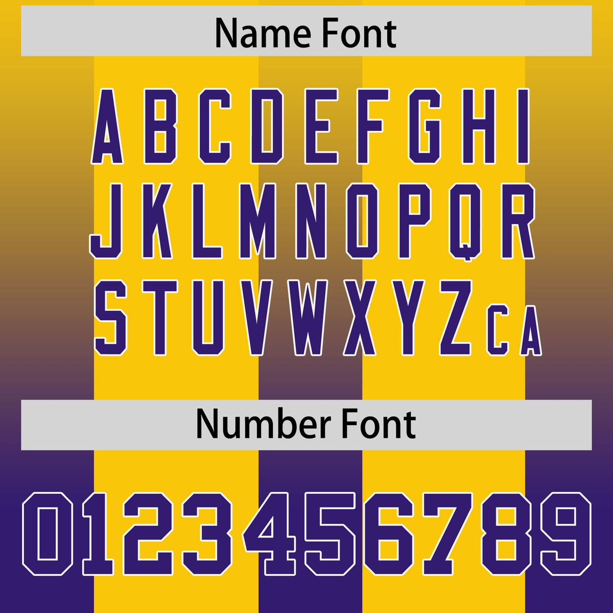 Custom Yellow Purple Vertical Width Stripe Gradient Fashion Personalized Team American Football Jersey