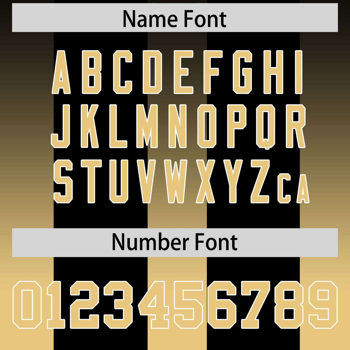 Custom Black Khaki Vertical Width Stripe Gradient Fashion Personalized Team American Football Jersey