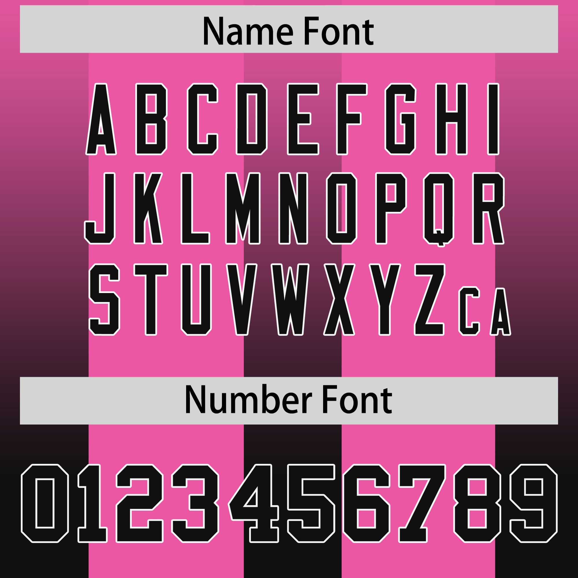 Custom Pink Black Vertical Width Stripe Gradient Fashion Personalized Team American Football Jersey
