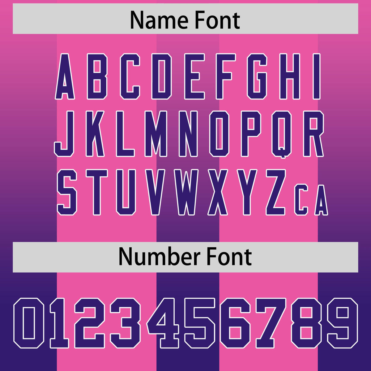 Custom Pink Purple Vertical Width Stripe Gradient Fashion Personalized Team American Football Jersey