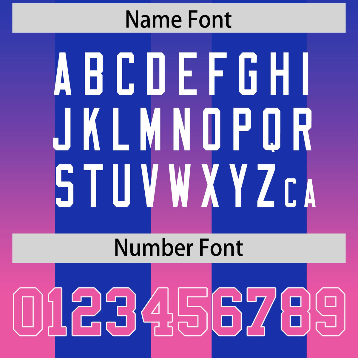 Custom Royal Pink Vertical Width Stripe Gradient Fashion Personalized Team American Football Jersey