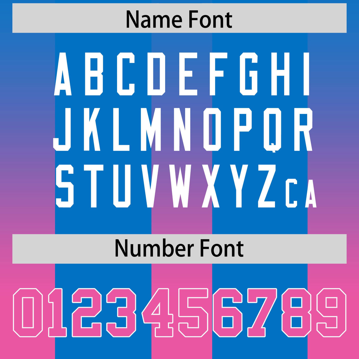 Custom Royal Pink Vertical Width Stripe Gradient Fashion Personalized Team American Football Jersey