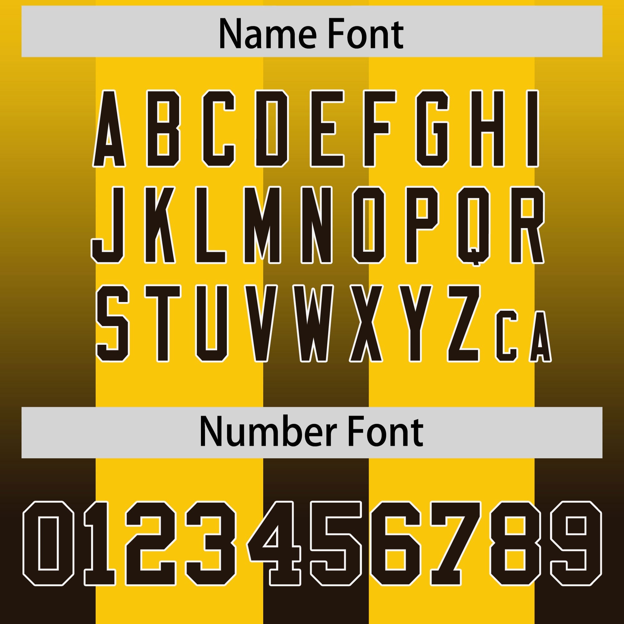 Custom Yellow Brown Vertical Width Stripe Gradient Fashion Personalized Team American Football Jersey