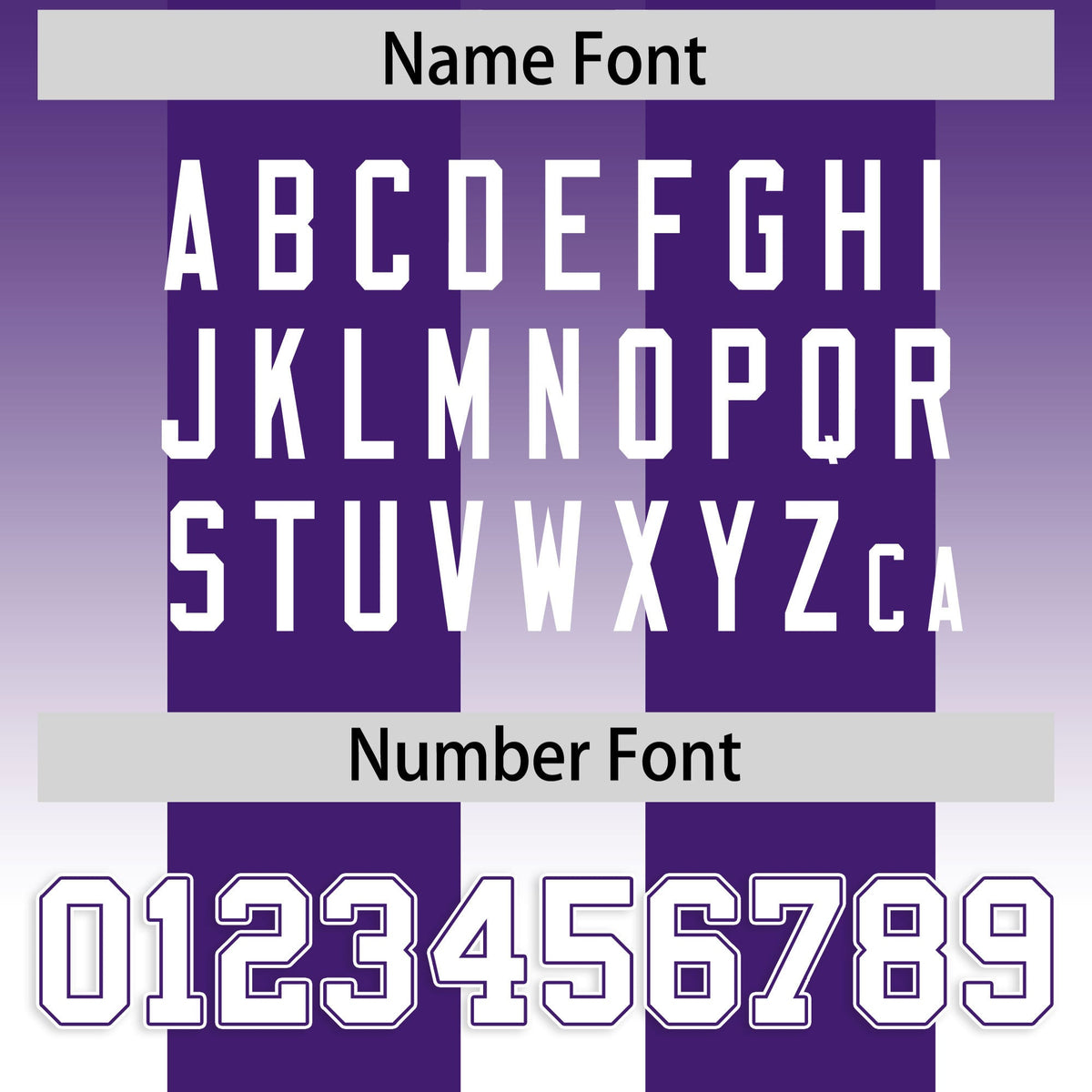 Custom Purple White Vertical Width Stripe Gradient Fashion Personalized Team Football Jersey