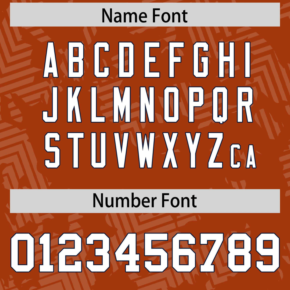 Custom Texas Orange White-Navy Personalized Graffiti Line Design Authentic Football Jersey